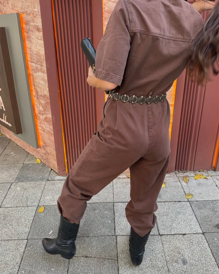 Topshop Kısa Kollu Tulum