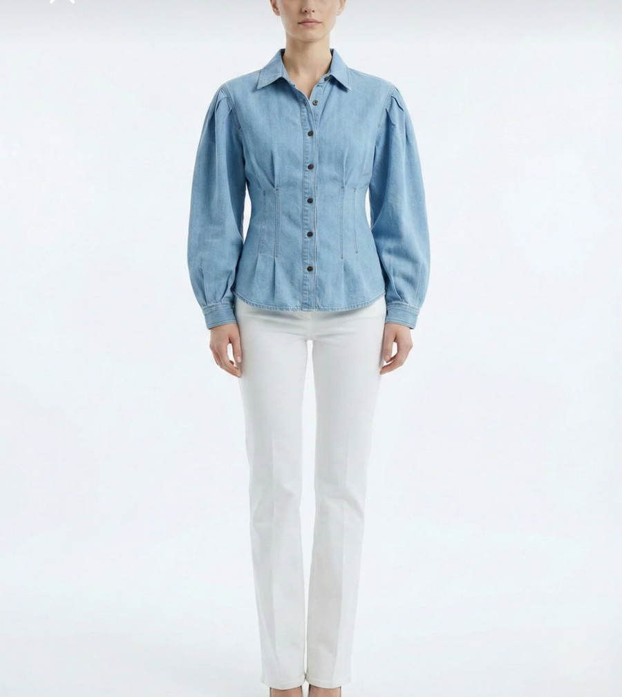 Sisley Denim %100 Pamuk Gömlek