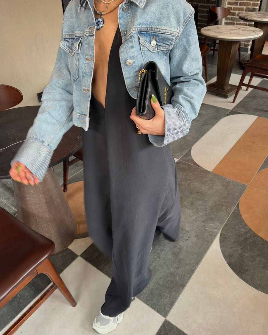 Only Kol Detay Denim Ceket