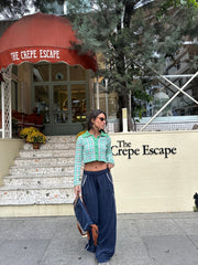 Yanları Şeritli Modal Kumaş Pantolon