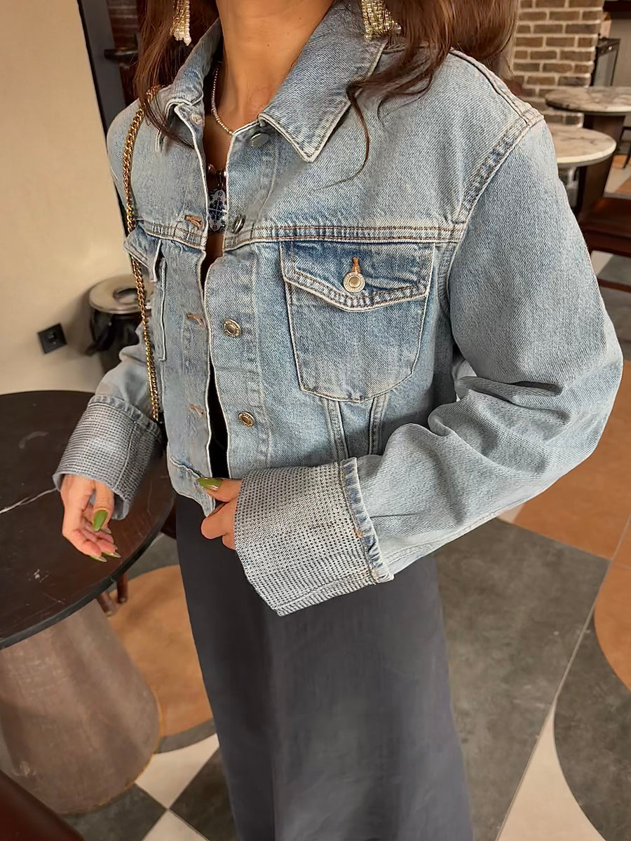 Only Kol Detay Denim Ceket
