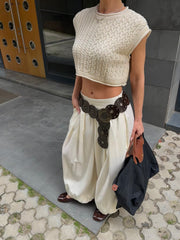 Örme Crop Süveter