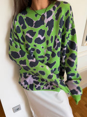 Leopar Baskılı Kazak