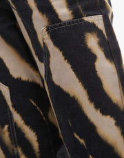 Topshop Zebra Yüksek Bel Jean