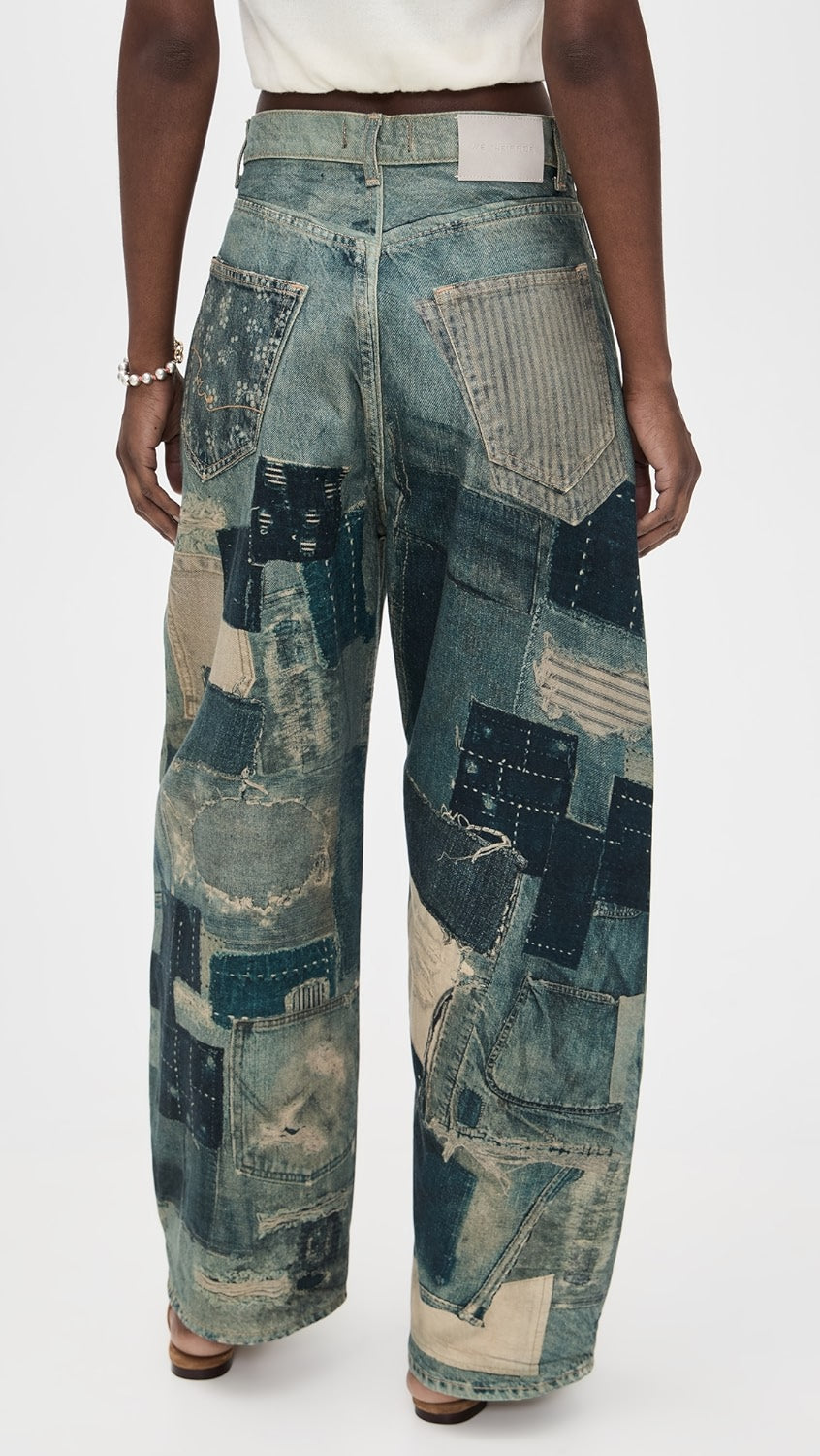 Fp Printed Relaxed Jean
