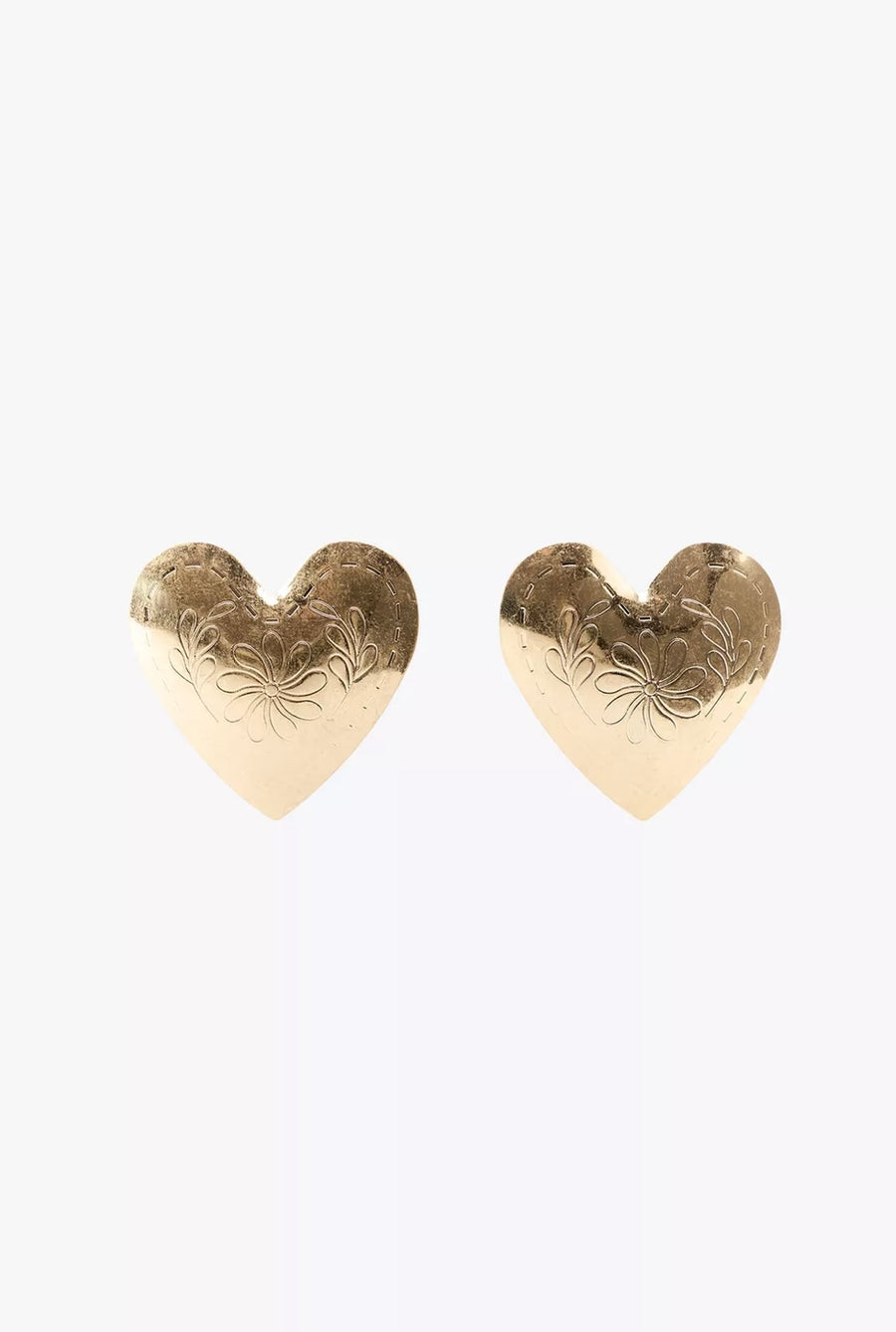 Dokulu Kalp Küpe